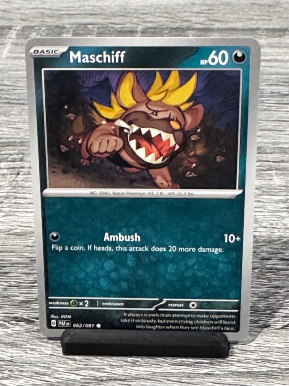 Pokémon | Paldean Fates #062/091: Maschiff (2024) - Collectible Trading Card